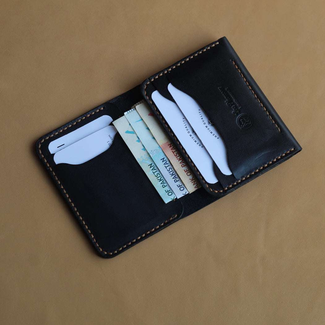 VB1-VERTICAL WALLET (BLACK)