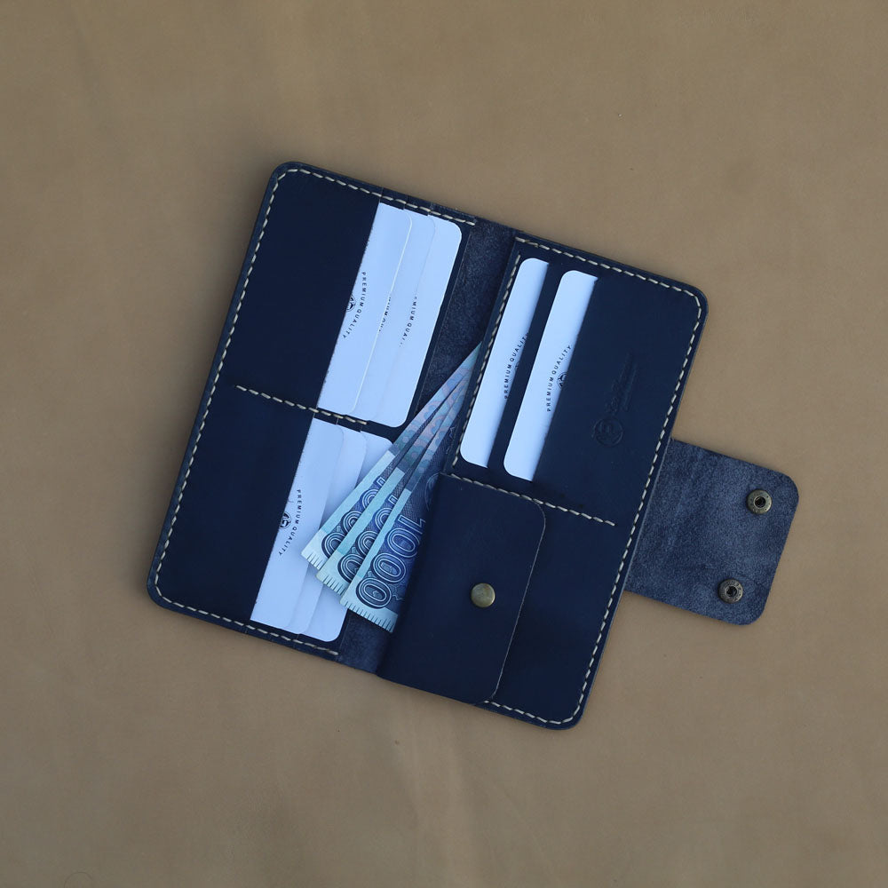 L1 LONG WALLET (BLUE GRAY)